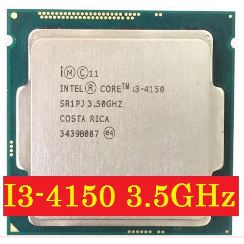 Bộ vi xử lý, CPU Intel Core i3-4150 3.5GHz, Socket 1150 chạy main H81 hàng renew không fan