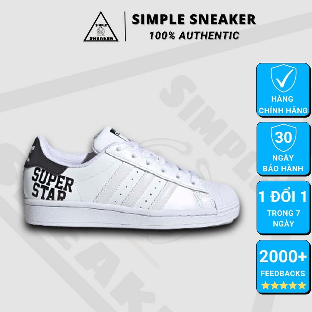 Giày Adidas Superstar Chính HãngFREESHIPAdidas Superstar Mini Logo Auth- Giày Sneaker Thể Thao Unisex- Simple Sneaker