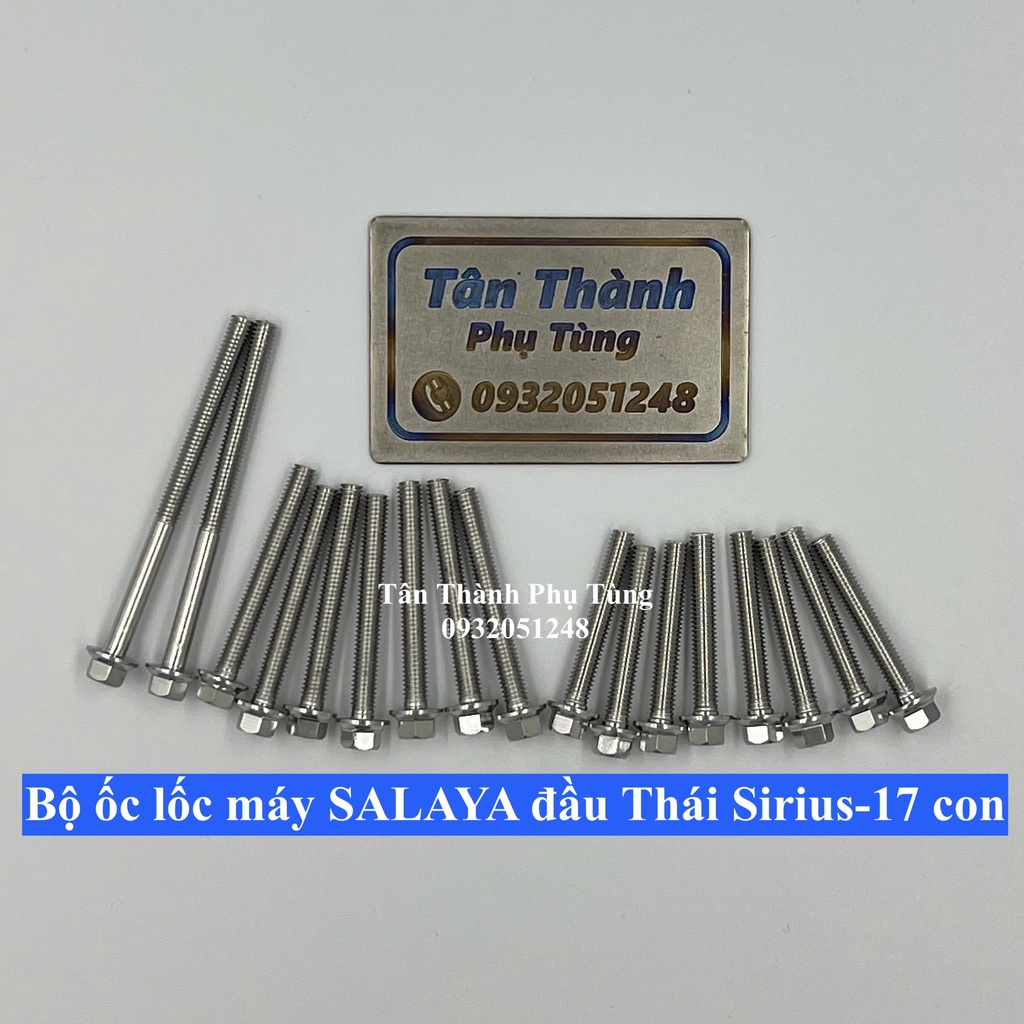 Bộ ốc lốc máy SALAYA đầu Thái Sirius-17 con