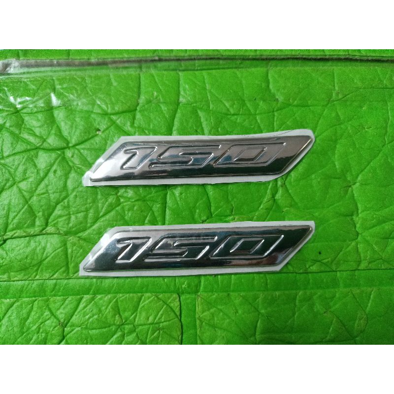 Bộ 2 chữ nổi 150 crôm bóng