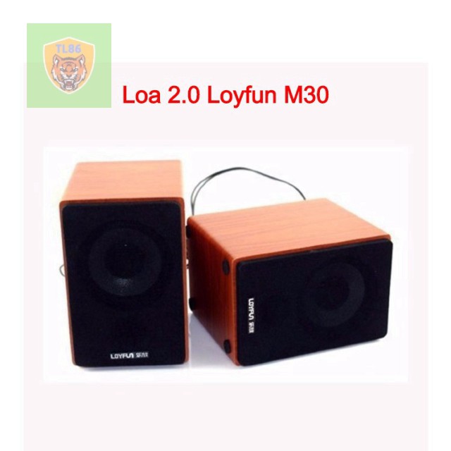 Loa vi tính 2.0 Loyfun M30 gỗ .