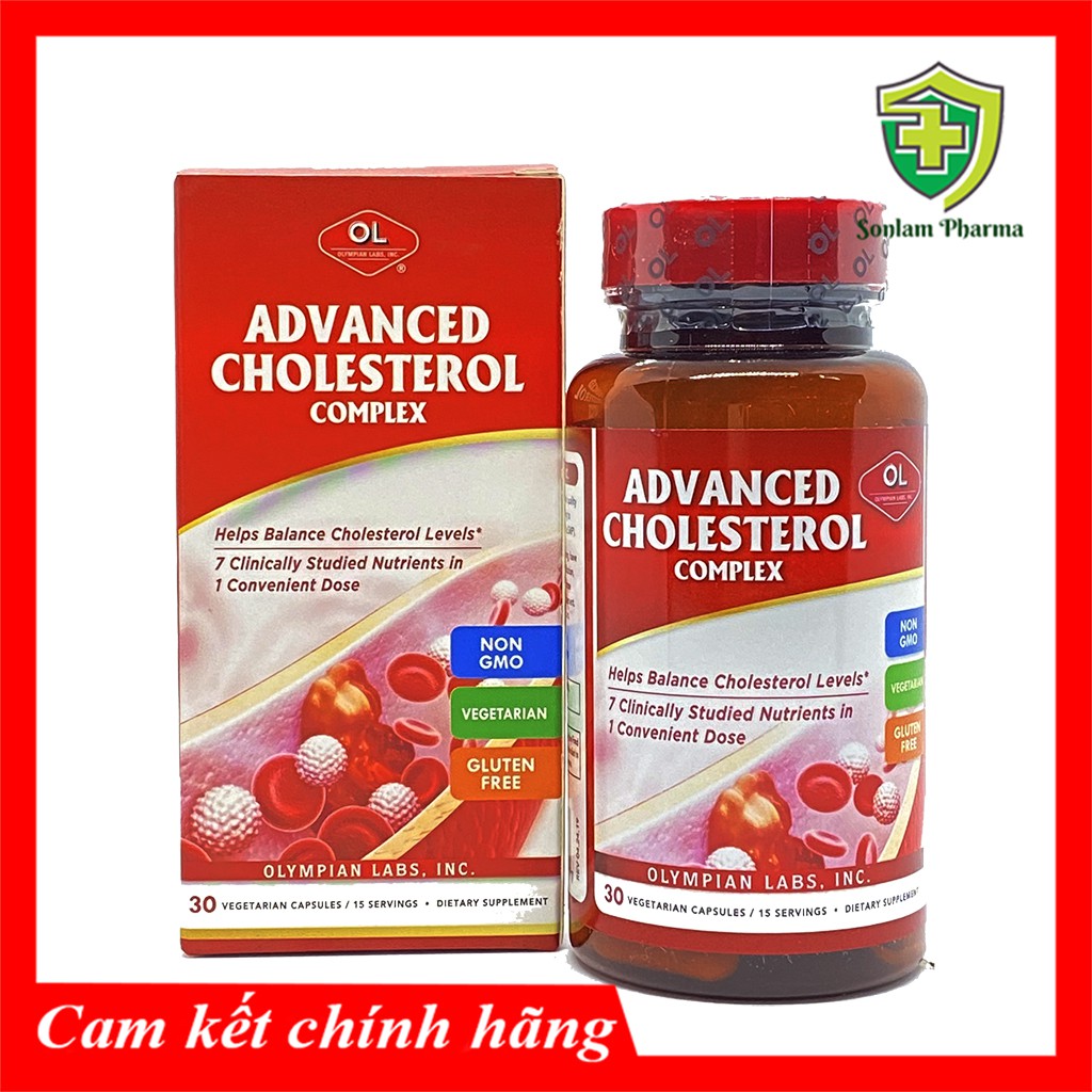 Viên Uống Advanced Cholesterol Complex - Ổn Định Cholesterol, Giảm Mỡ Máu - Hộp 30 Viên