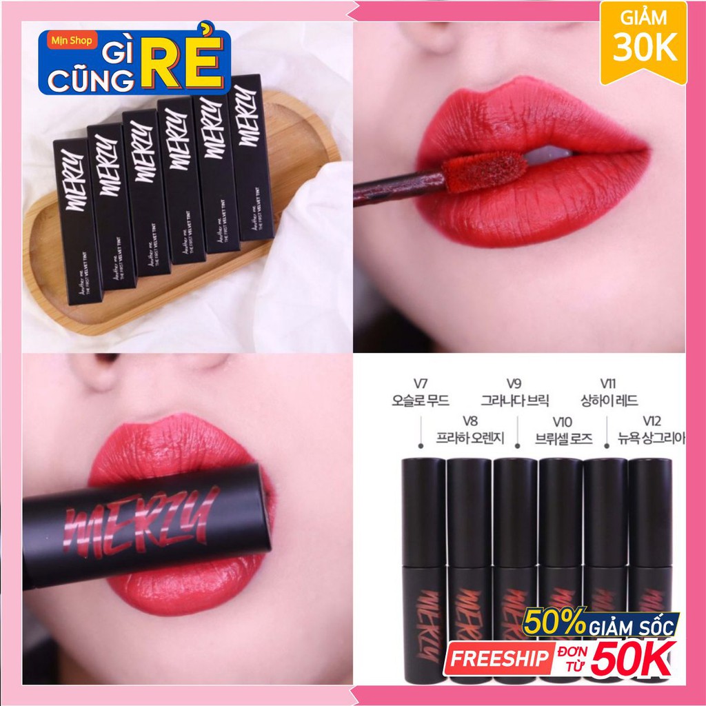 Son kem lì Merzy Another Me The First Velvet Tint (Săn sale-Bill)