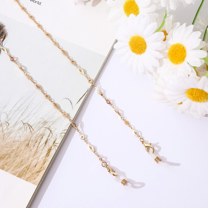 Dây Xích Kim Loại Gắn Mắt Kính Chống Mất 2 Trong 1