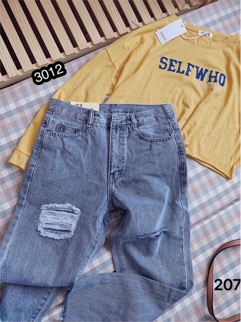 ⚡️Quần Baggy Jeans Rách 3012