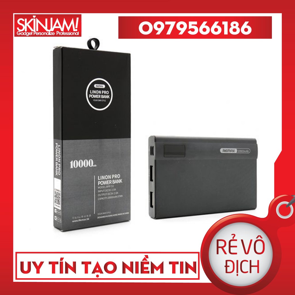 Pin Sạc Dự Phòng Nhỏ Gọn 10000 mAh Remax RPP-53