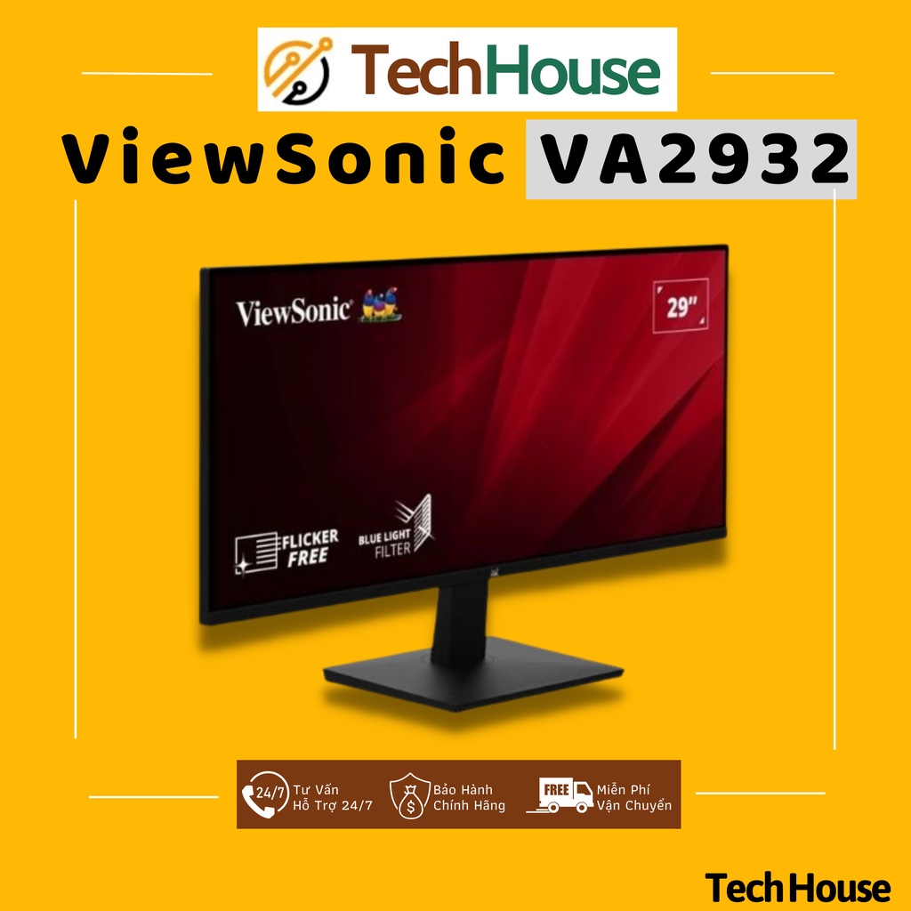 Màn hình ViewSonic VA2932-MHD 29" IPS 75Hz HDR10 UWFHD | Tech House Official | BigBuy360 - bigbuy360.vn