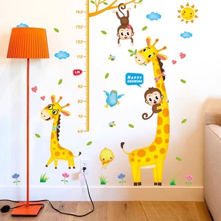 decal dán tường thước đo 2 hưu vàng