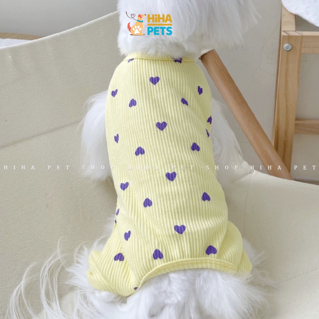 Quần Áo Cho Chó Mèo 4 Chân Mặc Ấm Chất Liệu Thun Cotton Quần Áo Thú Cưng Jump Hình Dễ Thương Hihapet.