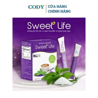 (HÀNG CHÍNH HÃNG) ĐƯỜNG CỎ NGỌT SWEET LIFE – Đường ăn kiêng (hộp 125g x 50 gói)