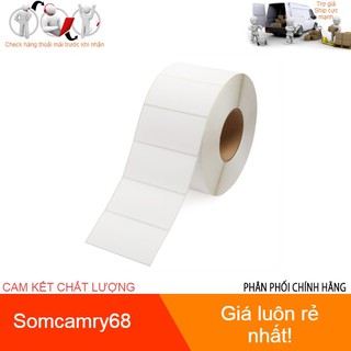 Decal nhiệt in tem nhãn 75x50 mm, cuộn 30m