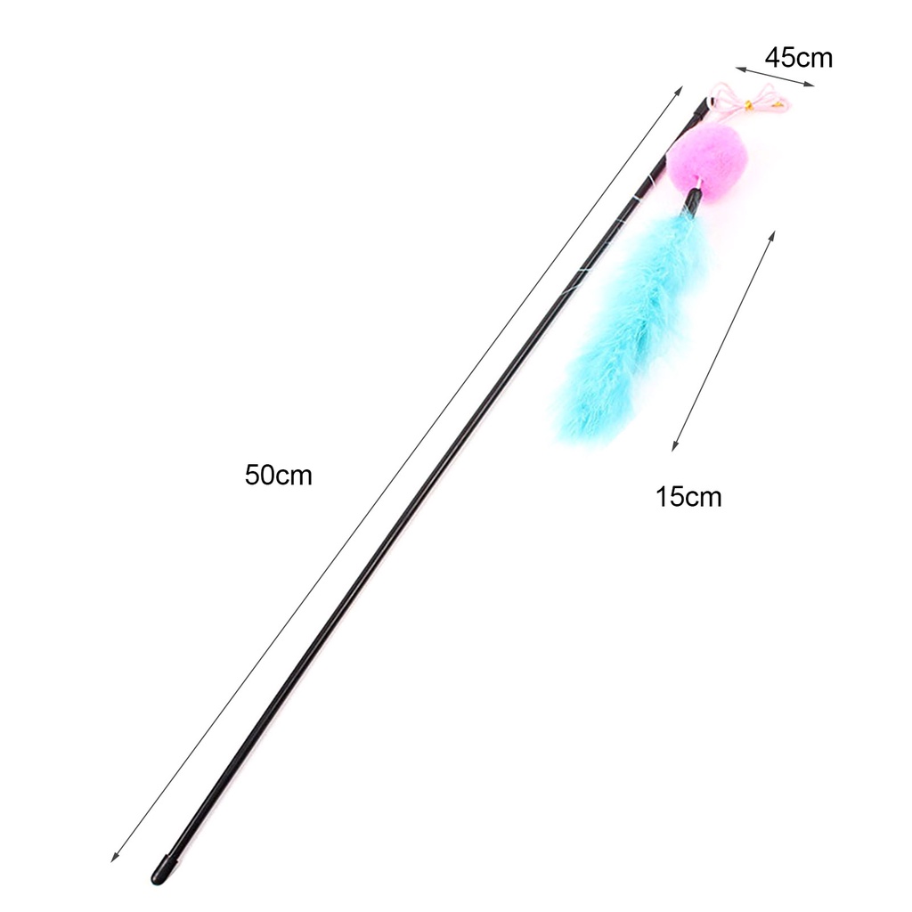 Gậy Đồ Chơi Gắn Lông Vũ Dành Cho Mèo