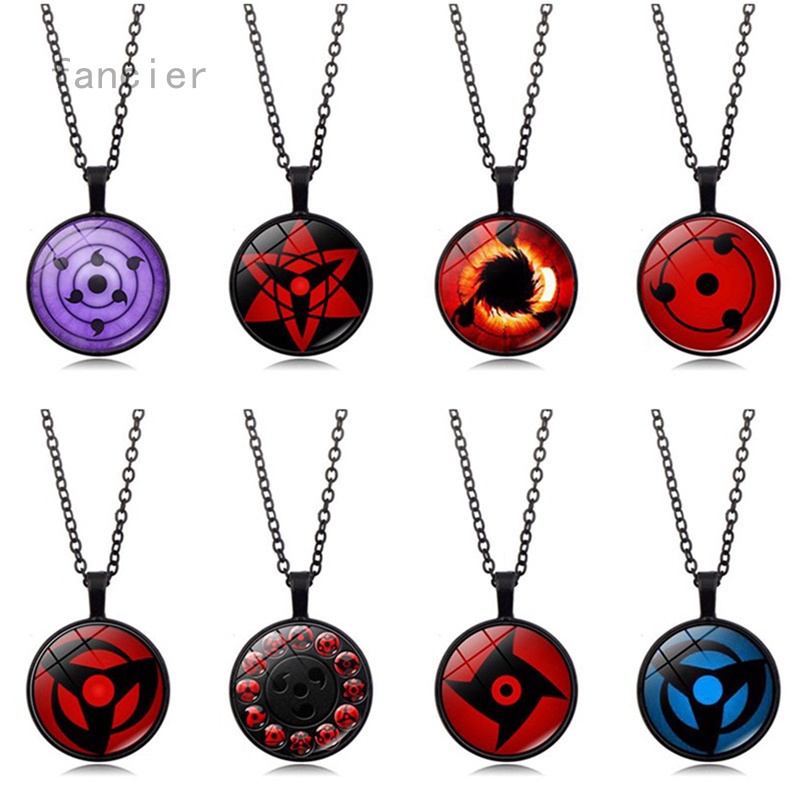 Dây chuyền mặt thủy tinh chủ đề hoạt hình Naruto