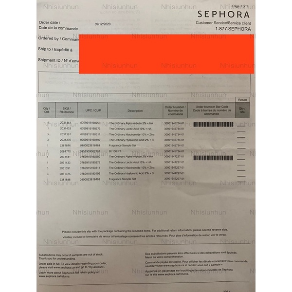 Serum The Ordinary Niacinamide 10% + Zinc 1%