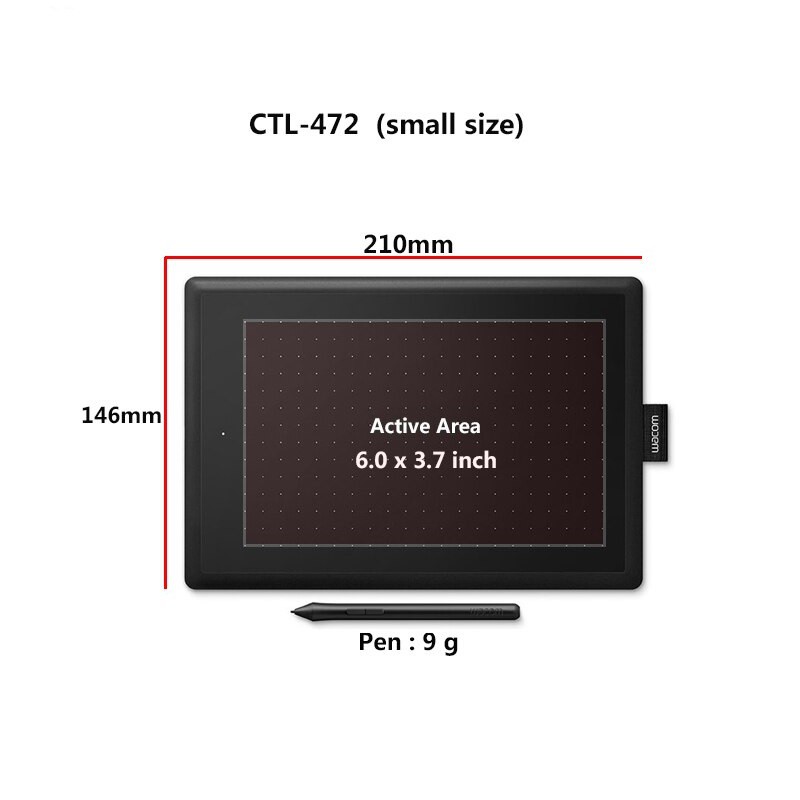 Bảng vẽ điện tử Wacom CLT-472 chuyên dùng cho thiết kế đồ họa