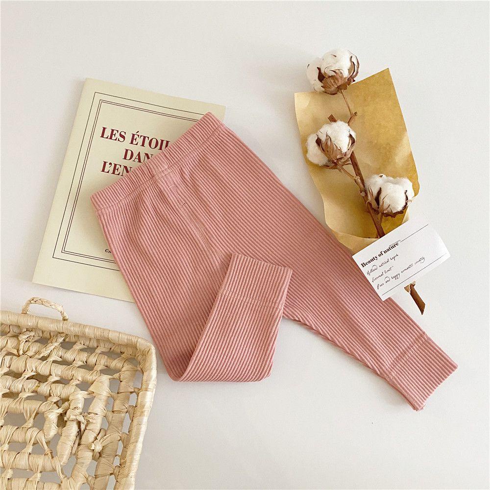 Quần Legging Chất Liệu Cotton Họa Tiết Kẻ Sọc Thời Trang Mùa Thu Cho Bé