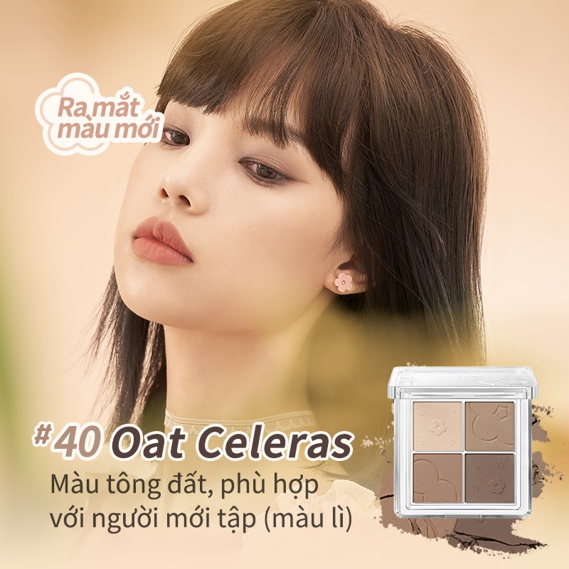 Phấn mắt 4 màu judydoll màu trà sữa màu ánh ngọc trai mờ 5.3g