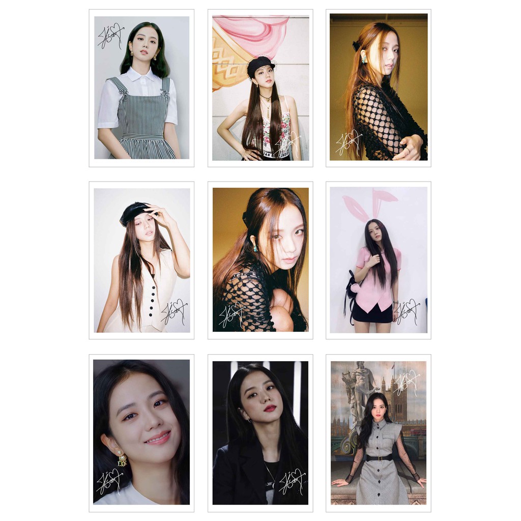 [Ép Lụa] Lomo Card Ảnh JISOO B.LA.CK.PINK có chữ ký ( 54 ảnh)