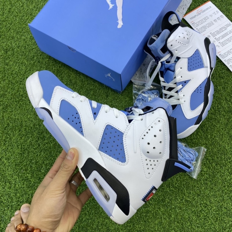 GIÀY JD5 UNIVERSITY WHITE BLU LAI AU