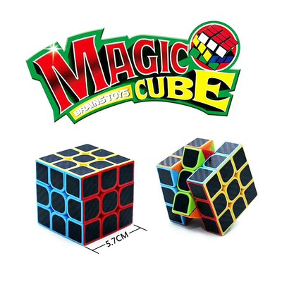 Rubik Cube 3*3*3 Phiên Bản Mặt Vân Cacbon