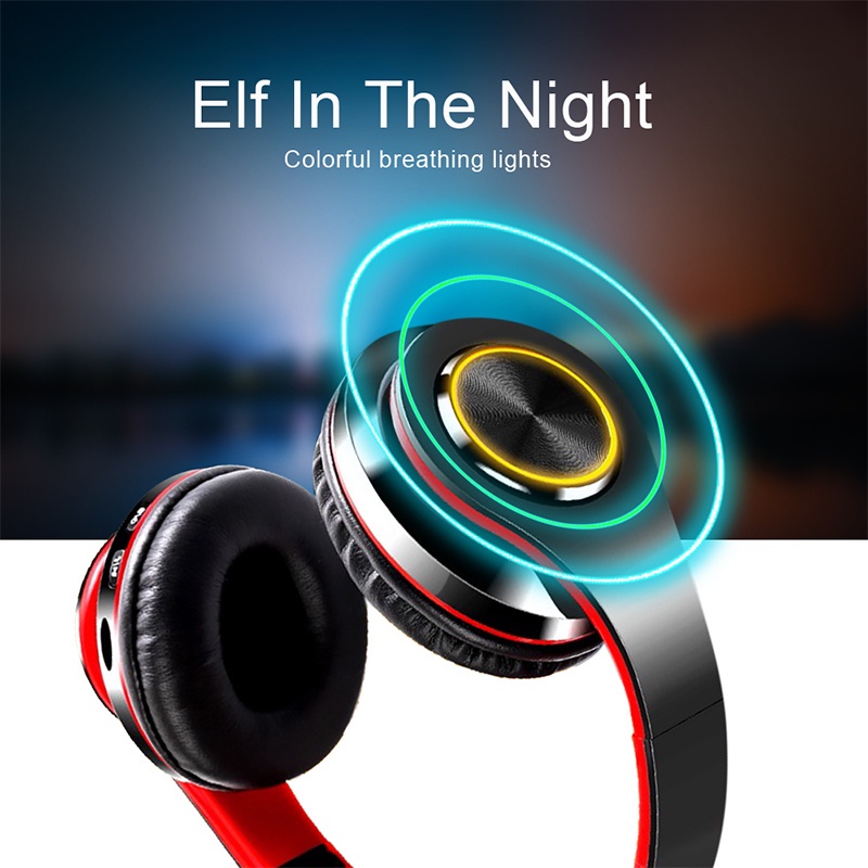 Tai nghe bluetooth chụp tai B39, Tai nghe không dây gaming hỗ trợ thẻ nhớ có mic đàm thoại pin trâu bass mạnh BV DESIGN