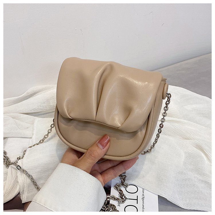 Túi Đeo Vai Hình Vuông Cỡ Nhỏ Màu Trơn Dễ Phối Đồ Thời Trang Cho Nữ