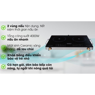 Bếp hồng ngoại đôi sanaky snk-203hgnw