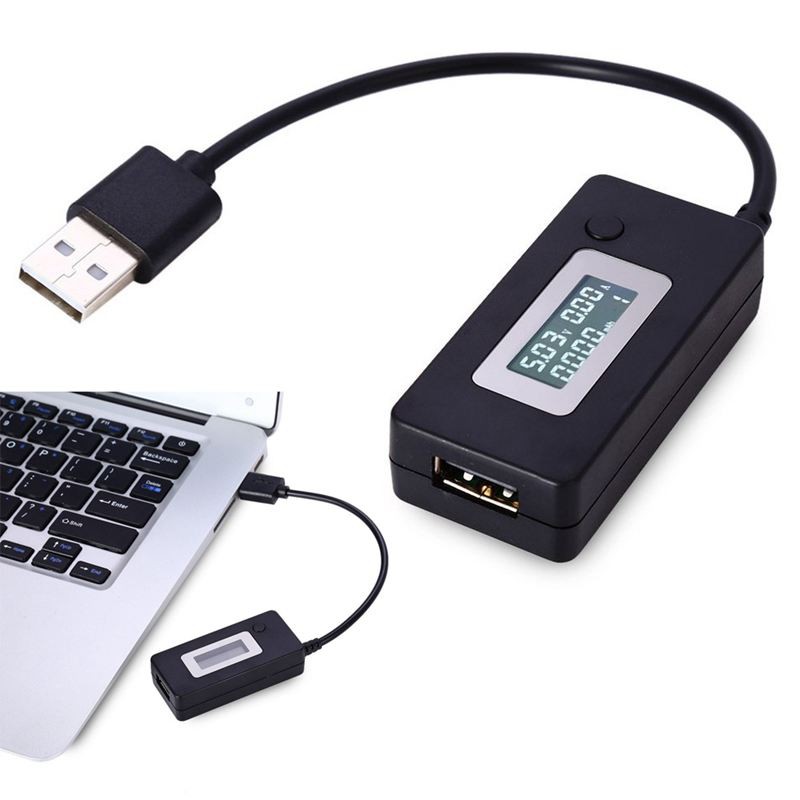 Usb Đo Dòng Điện Có Màn Hình Lcd Qc2.0 3-15v