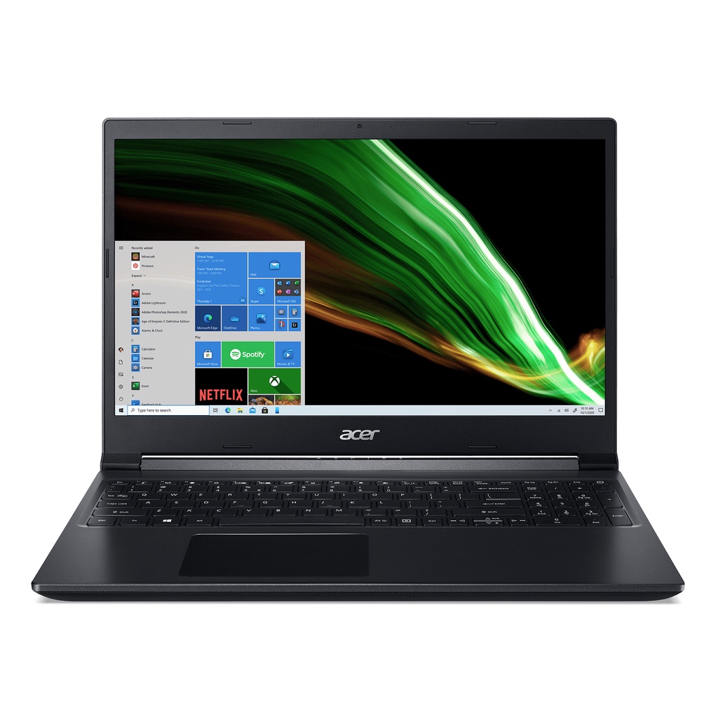 Laptop Acer Gaming Aspire 7 (A715-75G-56ZL) i5-10300H | 8GB RAM | 512GB SSD|15.6 FHD|GTX1650 |WIN 10 |ĐEN | BigBuy360 - bigbuy360.vn