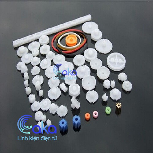 Bộ bánh răng nhựa 64 chi tiết làm mô hình