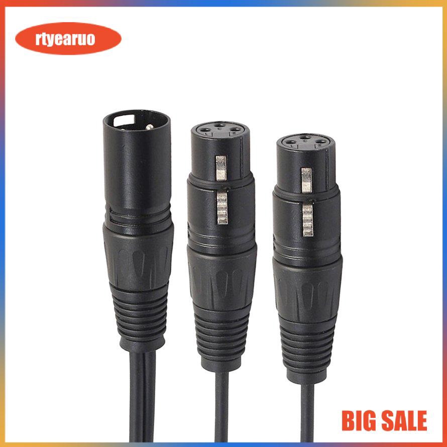 2 Cáp Chữ Y 3-pin Xlr Sang 2 Male Y 16 Awg