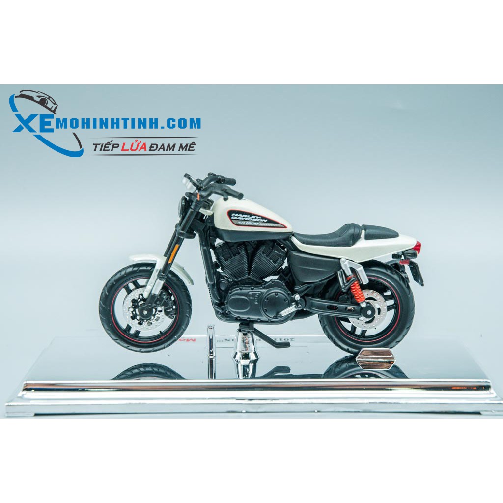 Xe Mô Hình Harley Davidson 2011 Xr 1200X 1:18 Maisto (Trắng Đen)