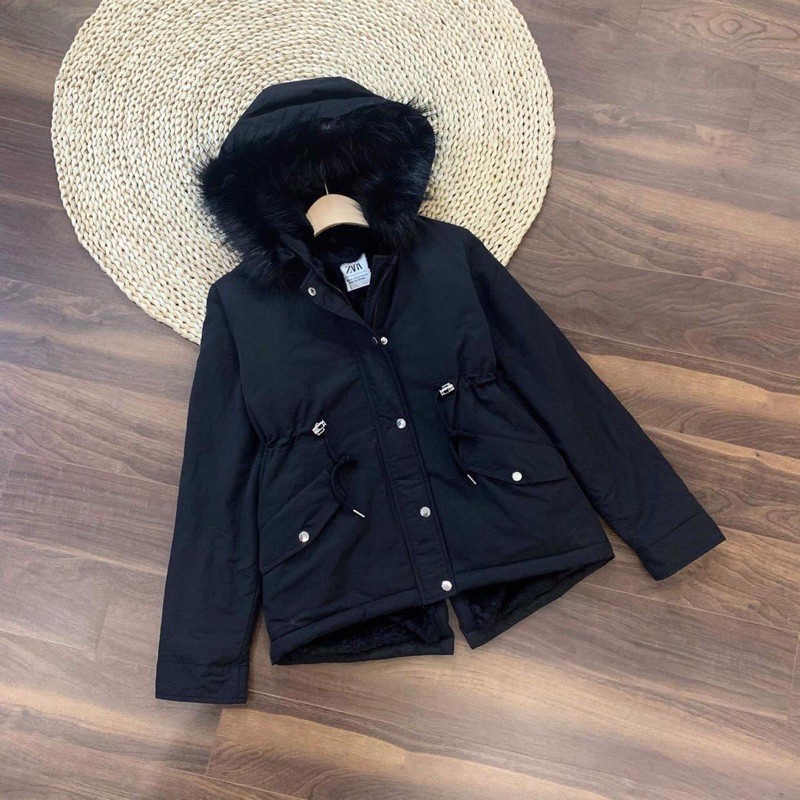 Áo parka dáng ngắn