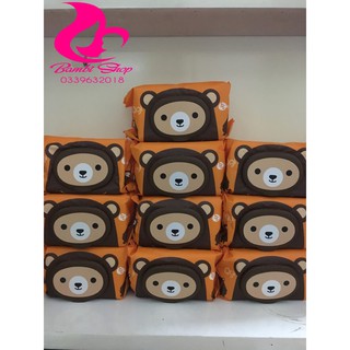 Combo 10 gói khăn ướt AGI 100 tờ không mùi mẫu mới( không tặng) (Giao màu ngẫu nhiên)