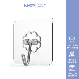 Móc Treo Dán Tường Trong Suốt Siêu Dính Siêu Chịu Lực