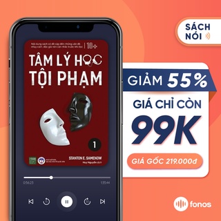 Toàn quốc - [EVoucher] Sách nói: Tâm Lý Học Tội Phạm - Tập 1