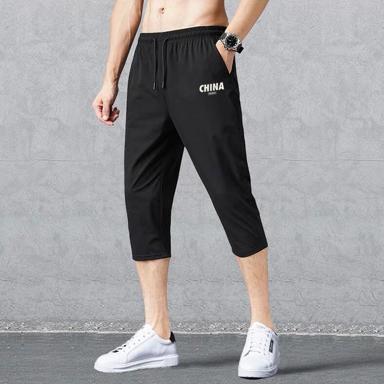 Quần lửng có túi thiết kế thời trang cho nam M-5XL