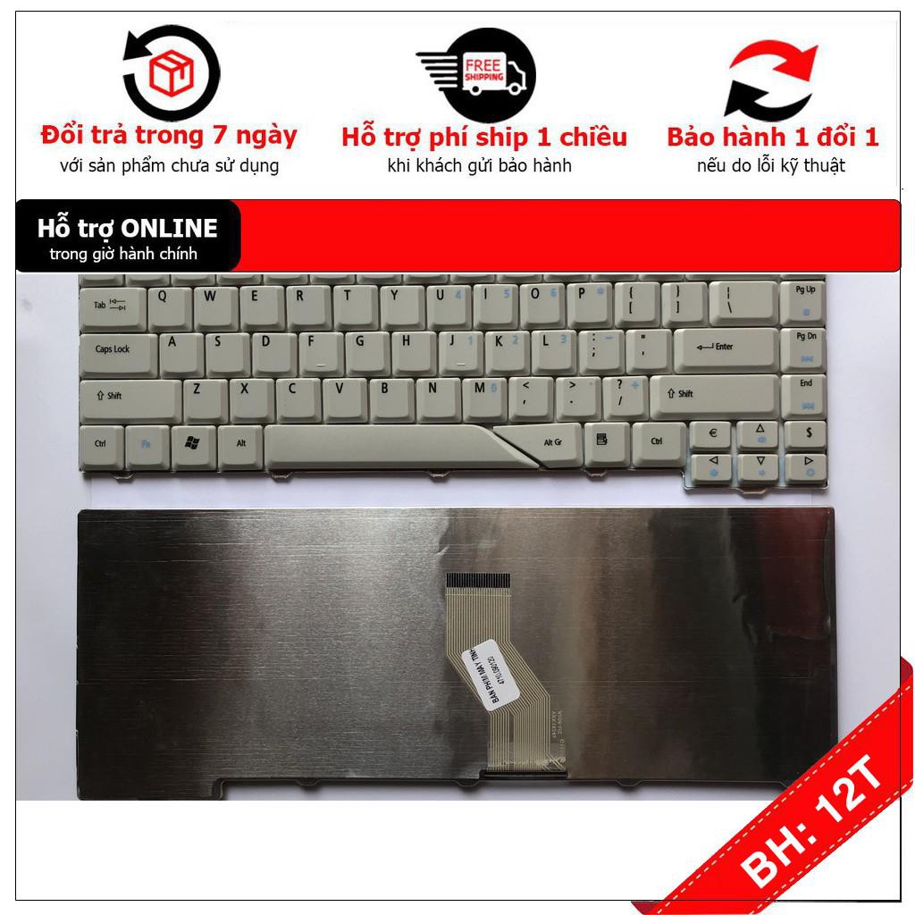 [BH12TH] Bàn phím cho Acer Aspire 4210 4520 4710 5220 5310 5720 5235 6920 Trắng Hàng Mới 100% .