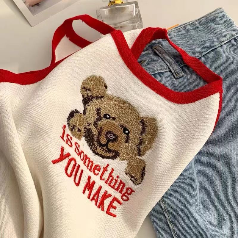 Áo Yếm Kiểu Dễ Thương 185245 Áo Hai Dây Họa Tiết Gấu Hoạt Hình Quyến Rũ Gợi Cảm