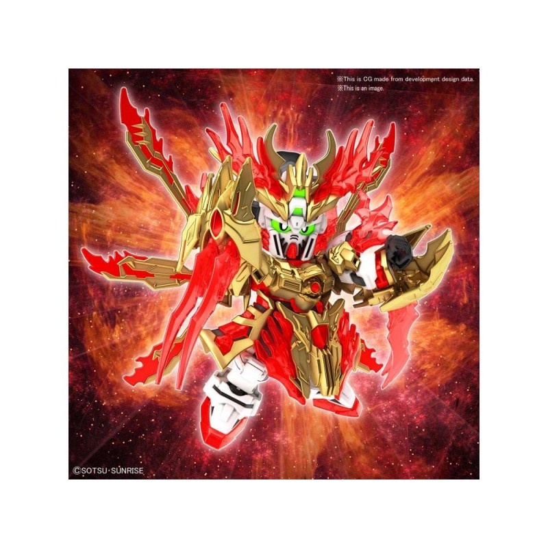 Mô hình Bandai SD Yan Huang Zhang Fei God Gundam (Trương Phi Hoàng Đế)