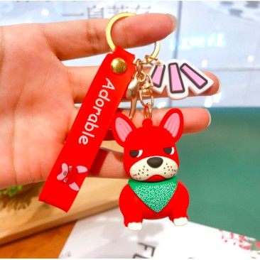 Móc khóa móc túi chó corgi dễ thương cute nhiều màu dùng làm quà tặng, phụ kiện dây treo balo, túi xách - Ráp