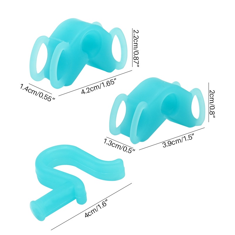 [Hàng mới về] Set 3 dụng cụ hỗ trợ mở miệng nha khoa chất liệu silicon mềm tiện dụng