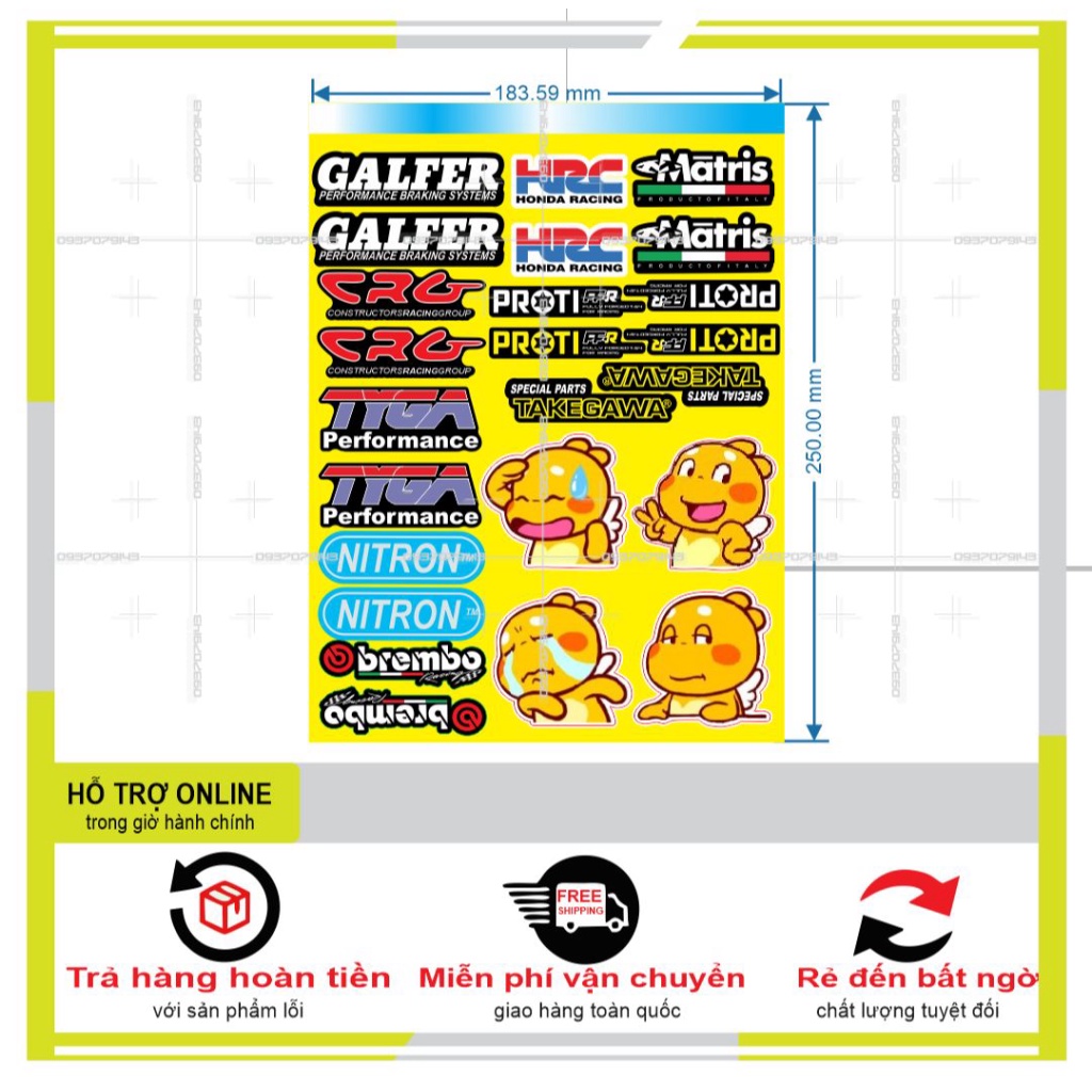 LOGO STICKER DÁN XE MÁY M47 - DUNG DECAL