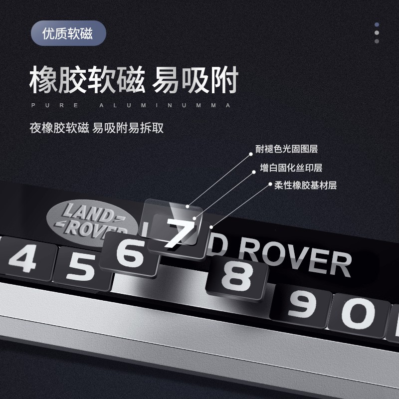 Bảng Số Điện Thoại Đỗ Xe Hơi Land Rover Chất Lượng Cao