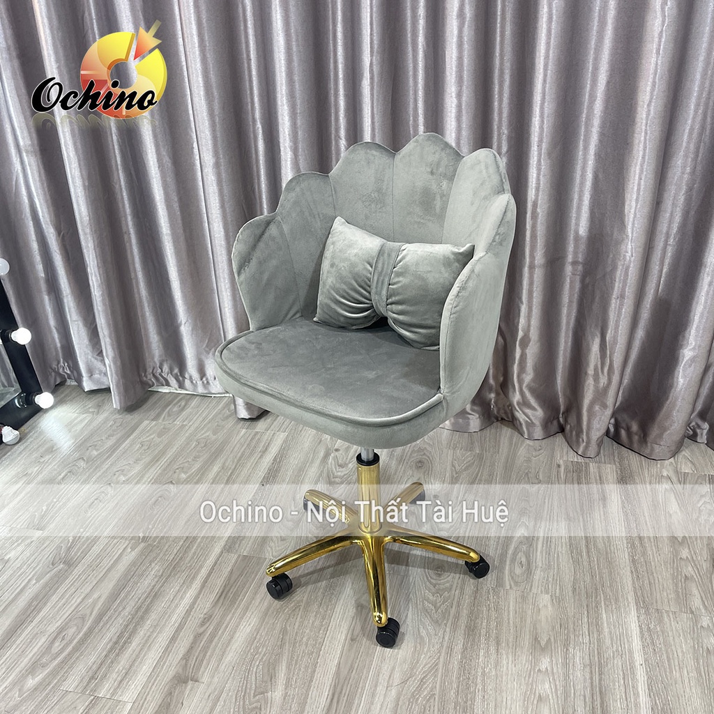Ghế Makeup, Ghế Xoay Spa Phun Săm Mẫu Vương Miện Chân Vàng Sao Cao Cấp ( Ảnh Thật Và Video).