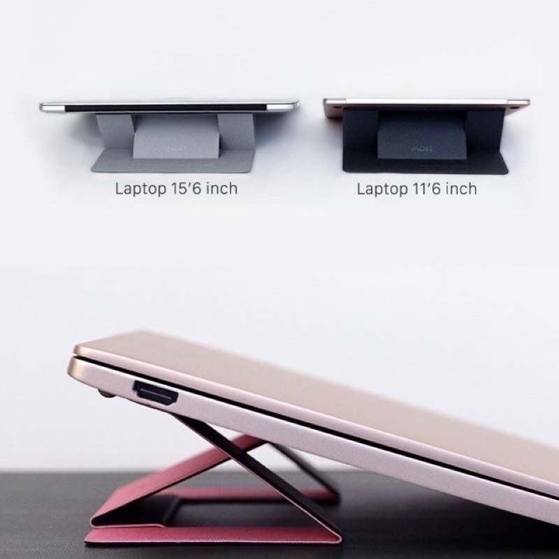 Giá đỡ tản nhiệt laptop Macbook Moft laptop stand siêu mỏng có thể gấp gọn chính hãng