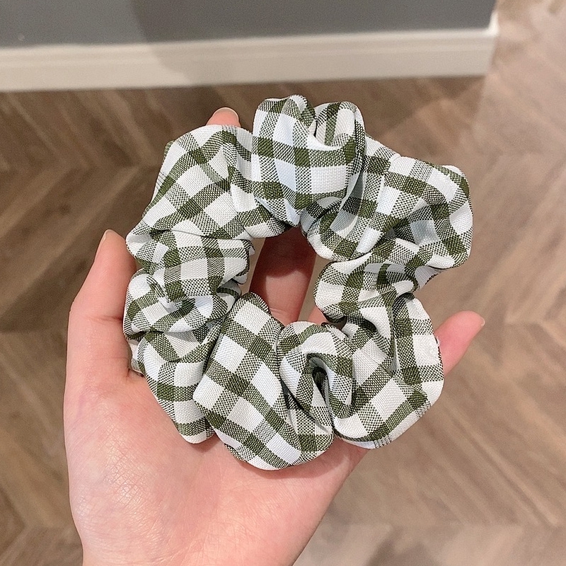 Dây buộc tóc vải satin kích thước lớn thời trang cho nữ