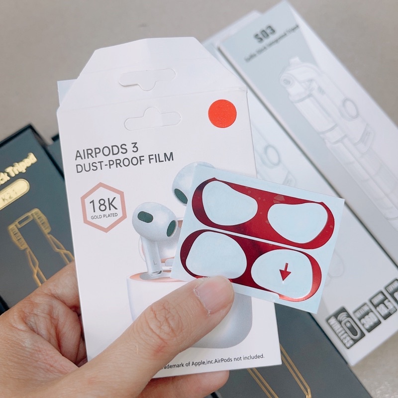 [AirPod Pro2,Airpod 3]Miếng dán kim loại chống bụi chống bẩn bên trong tai nghe Airpod Pro 2019