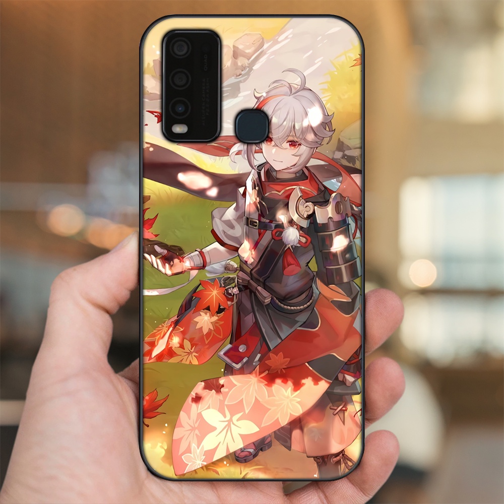 Ốp lưng Vivo Y30, Y50 viền đen in hình Kazuha Genshin Impact