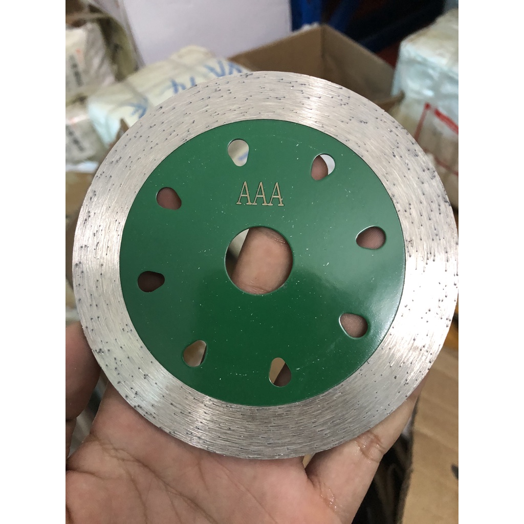 Lưỡi Cắt Đá Granite Me Liền Dày Dặn Chắc Chắn Bền Bỉ Cắt Không Mẻ Đá Lắp cho máy cắt một tấc phi 114